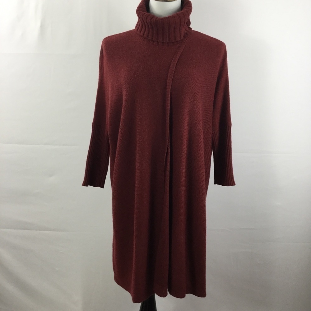 SOFT Surroundings Split Front Turtleneck Oversize… - image 1